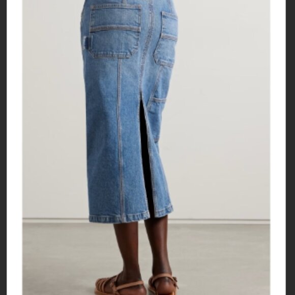 A.L.C. Alden Split Denim Midi Skirt – Blue – Size 2 – NWT - Picture 8 of 15